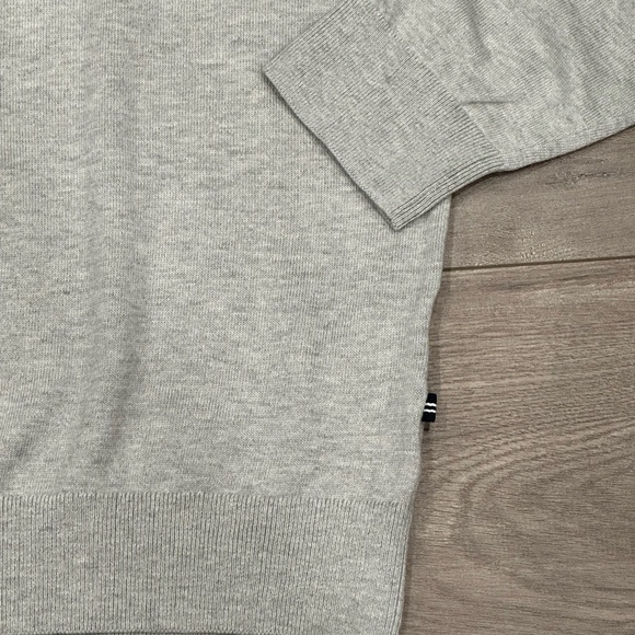 Mens NAUTICA XXL Quarter 1/4 Zip Sweatshirt Sweater Gray Long Sleeve Fleece NWOT - Picture 7 of 9